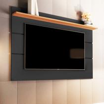 Painel para TV até 72 Polegadas MDF 180cmx133cm 1 Prateleira Vivare New