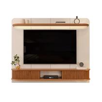 Painel para TV até 75" 2 Portas Deslizantes com Detalhe Ripado Maldivas Painel para TV até 75" 2 Portas Deslizantes com Detalhe Ripado Maldivas