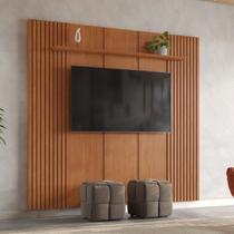 Painel para Tv até 75 Polegada com Prateleira 234 X 250cm Apolo 100% Mdf