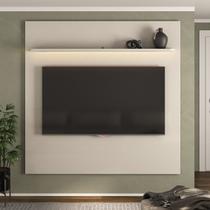 Painel para Tv até 75 Polegadas com Led 185cm Impressão 3d Ripada Liverpool Yescasa