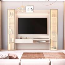 Painel para TV até 75 Polegadas com LED com Vidro Reflecta MDF 259CMX219CM Conjunto em com LED e Torres Vitoria Regia Yescasa