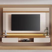 Painel para TV Até 75 Polegadas Marataízes 2 Portas Freijó Trend/Off White - Pnr Móveis