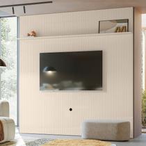 Painel para TV até 75 Polegadas MDF 240cmx244,5cm Frisado New Guapore