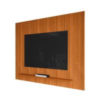 Painel Para Tv Até 75 Polegadas Ripado Impressão 3d Avante 1,79m Cedro Edn