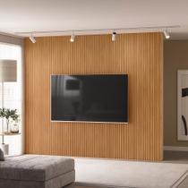 Painel para TV até 75 Polegadas Ripado Marisa Nature Fosco 297x250 cm L04 - D'Rossi