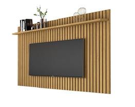 Painel Para TV Até 75 Polegadas Ripado Verdadeiro Classic 1.8x1.35 Cumaru - Giga Móveis