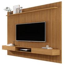 Painel Para TV Até 75 Polegadas Ripado Verdadeiro Vênus 1.8x2.2 Com Nicho Nature Giga Móveis