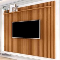 Painel para TV Até 80 Polegadas Vênus Ripado 1 Prateleira Nature 682 - Giga Móveis Painel para TV Até 80 Polegadas Vênus Ripado 1 Prateleira Nature 682 - Giga Móveis