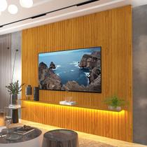 Painel para TV Até 85 Polegadas Nobre 1 Prateleira Ripado Naturale - Gelius