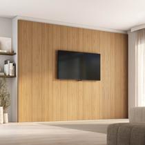 Painel para TV até 86 Polegadas 320cmx230cm Liso Aruá CabeCasa MadeiraOriginals Marrom Jatobá Painel para TV até 86 Polegadas 320cmx230cm Liso Aruá CabeCasa MadeiraOriginals Marrom Jatobá