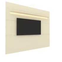 Painel para TV até 90 Polegadas com LED 100% MDF 219cmx195cm 1 Prateleira Royal