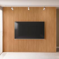 Painel para TV Até 90 Polegadas Ripado 100% Mdf Nature Fosco 810010 - Linea Brasil