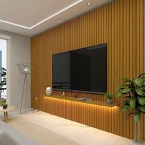 Painel para Tv até 90 Polegadas Ripado com Led 330cm 100% Mdf Nobre Painel para Tv até 90 Polegadas Ripado com Led 330cm 100% Mdf Nobre
