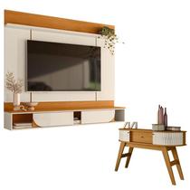 Painel para Tv Aura com Aparador Estoril Cinamomo Off White - Madetec Painel para Tv Aura com Aparador Estoril Cinamomo Off White - Madetec