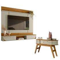 Painel para Tv Aura com Aparador Estoril Cumaru Opala - Madetec Painel para Tv Aura com Aparador Estoril Cumaru Opala - Madetec