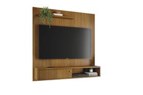 Painel para TV Aurora com Bancada Suspensa e Porta Basculante 160,5 cm Cumaru Liberty Móveis