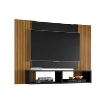 Painel para TV de até 48 Polegadas Navi Preto Fosco e Pintura Ripado Bechara Painel para TV de até 48 Polegadas Navi Preto Fosco e Pintura Ripado Bechara