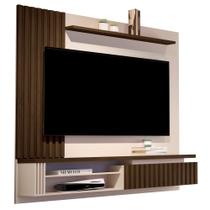 Painel Para TV de Até 65" Muller Wood Giga- Off White/Cedro