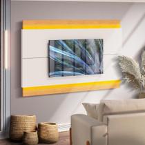 Painel Para Tv Grande Até 60 Polegadas Com Led Off White Nature Sulon Shop Jm