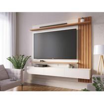 Painel para Tv Home Suspenso Ambiente Juriti 1.8 Off White Matte Freijó Colibri