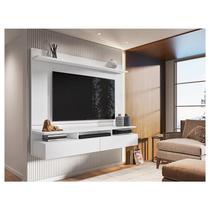 Painel para Tv Home Suspenso Ambiente Noruega Branco - Móveis Leão - MOVEIS LEAO