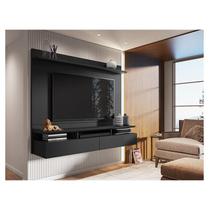 Painel para Tv Home Suspenso Ambiente Noruega Preto - Móveis Leão Painel para Tv Home Suspenso Ambiente Noruega Preto - Móveis Leão