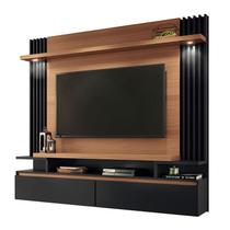 Painel para TV Home Suspenso Cosmo Nature Preto - HB Móveis Painel para TV Home Suspenso Cosmo Nature Preto - HB Móveis