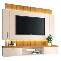 Painel para TV Home Suspenso Illusion 1.8 Off White Cinamomo - HB Móveis