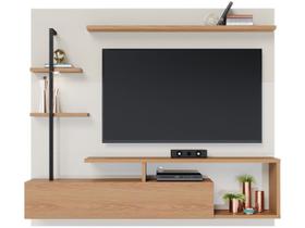 Painel para Tv Home Suspenso Maragogi Off White Freijó Colibri Painel para Tv Home Suspenso Maragogi Off White Freijó Colibri