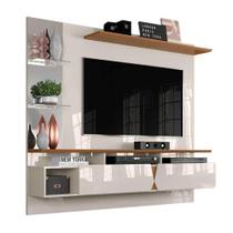 Painel Para Tv Intense Lukaliam Off White / Damasco Off White / Damasco