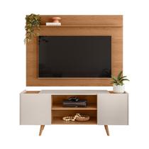 Painel para Tv Maia com Rack River - TV até 47'' Freijó/Off White - Colibri Móveis
