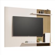 Painel Para TV Menfis 1.35 Off White Nature Ripado Sal