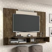 Painel para TV Ohio com 2 Prateleiras Castanho