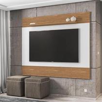 Painel para tv quasar 1,35 casa d branco/noce