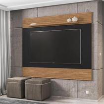 Painel para tv quasar 1,35 casa d preto/cedro