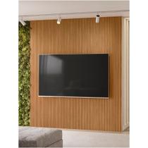 Painel para TV Ripado 2.2 Modular Canela Linea Brasil - Nature Fosco