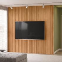 Painel para TV Ripado 2.6 Modular Canela Linea Brasil - Nature Fosco