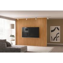 Painel para TV Ripado 3.0 Modular Canela Linea Brasil - Nature Fosco
