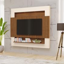 Painel para Tv Ripado até 75 Polegadas Riviera Carvalho New Off White