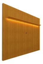 Painel Para Tv Ripado Com Led Nobre 230 Naturale - Gelius