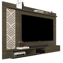 Painel Para TV Roma Até 60 Polegadas 1.7 Castanho/Off White VJ Móveis Painel Para TV Roma Até 60 Polegadas 1.7 Castanho/Off White VJ Móveis