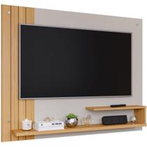 Painel Para TV Sala Quarto 50 Polegadas 135cm Off White Cinamomo Permobilli