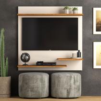 Painel Para Tv Sala/Quarto Até 32 Polegadas Smart Plus Madri - Off White/Nature - Quality