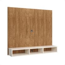 Painel para Tv Slim 50 Polegadas Quarto Sala com Nicho Nature/Off White