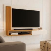 Painel Para TV Smart até 50 Polegadas Matt Com Prateleira e Porta Off / Nature - MJM Casa dos móveis