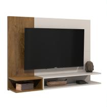 Painel Para TV Smart Plus Até 50 Polegadas Com Nichos Alto Brilho MILÃO OffWhite-Nature Painel Para TV Smart Plus Até 50 Polegadas Com Nichos Alto Brilho MILÃO OffWhite-Nature