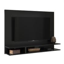 Painel Para TV Smart Plus Até 50 Polegadas Com Nichos Alto Brilho Milão Preto Painel Para TV Smart Plus Até 50 Polegadas Com Nichos Alto Brilho Milão Preto