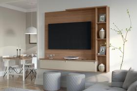 Painel para TV Sublime Canelato/Off White - Patrimar Móveis