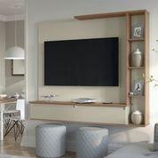 Painel para TV Sublime Off White/Canelato - Patrimar Móveis