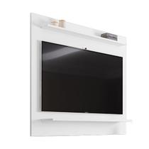 Painel para TV Suspenso 50 Pol 120cm 2 Prateleiras Mercy Branco M12 - D'Rossi Painel para TV Suspenso 50 Pol 120cm 2 Prateleiras Mercy Branco M12 - D'Rossi
